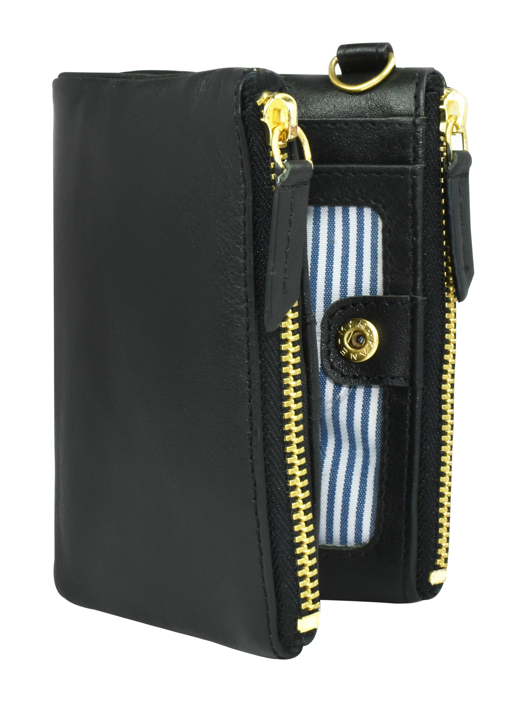 Ajanta Black 100% Leather Men's Two Fold Wallet ( Pack of 1 ) - Handbags | Buy online on ZillyBuy
