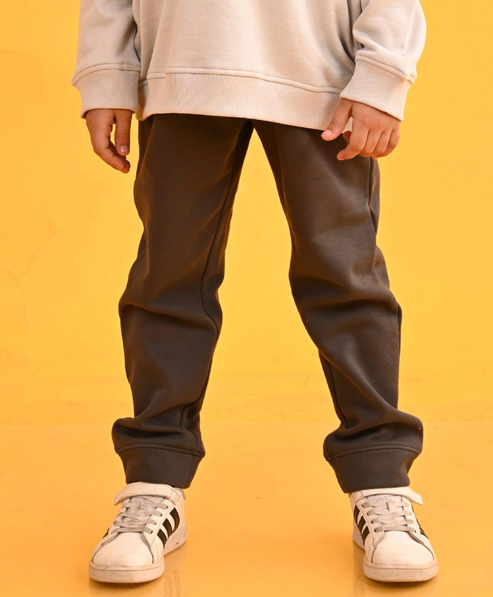 ANTHRILO Pack of 1 Boys Fleece Tracksuit ( Grey ) ANTHRILO Pack of 1 Boys Fleece Tracksuit ( Grey )