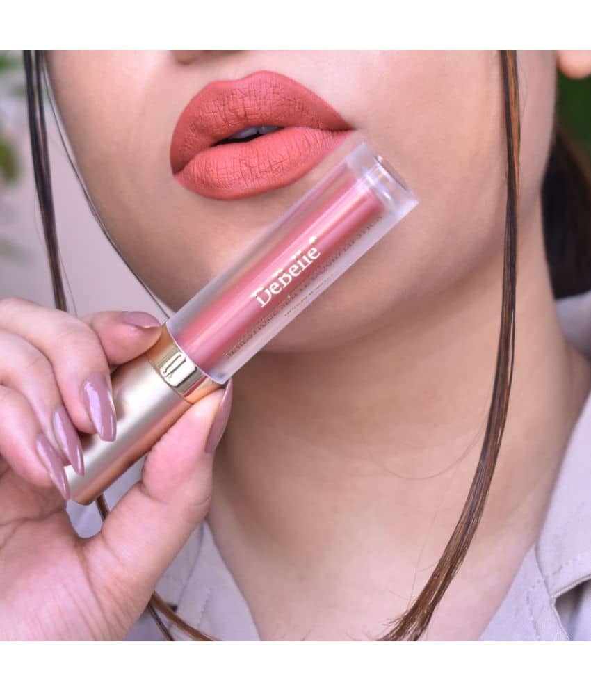 DeBelle Nude Pink Matte Smudge Free Liquid Lipstick ( Pack of 1 )