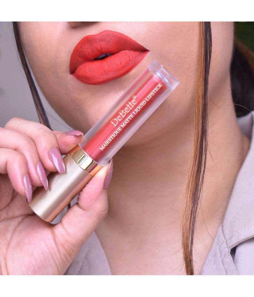     			DeBelle Iconic Red Matte Smudge Free Liquid Lipstick ( Pack of 1 )