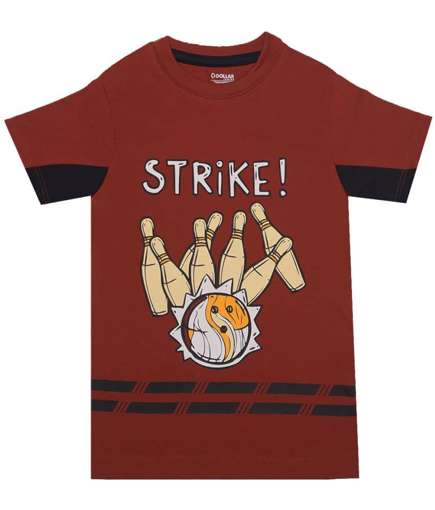 Dollar Champion Kidswear Pack of 1 Boys Cotton T-Shirt ( Multicolor )