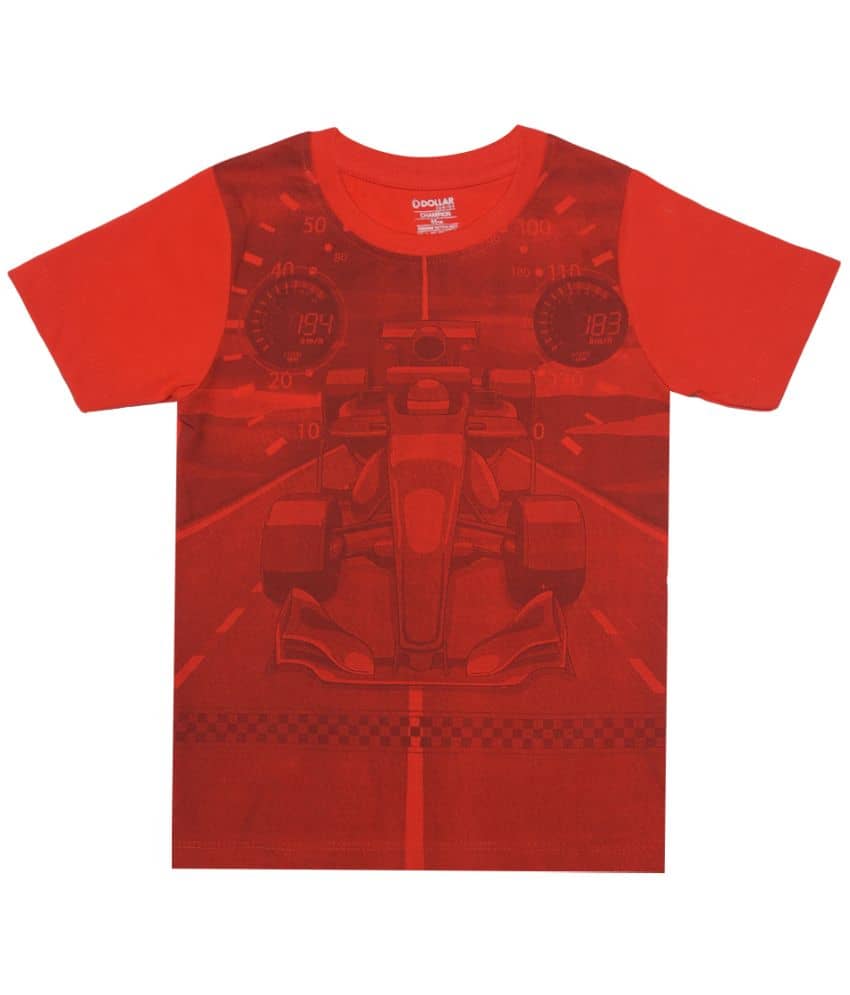 Dollar Champion Kidswear Pack of 1 Boys Cotton T-Shirt ( Multicolor )