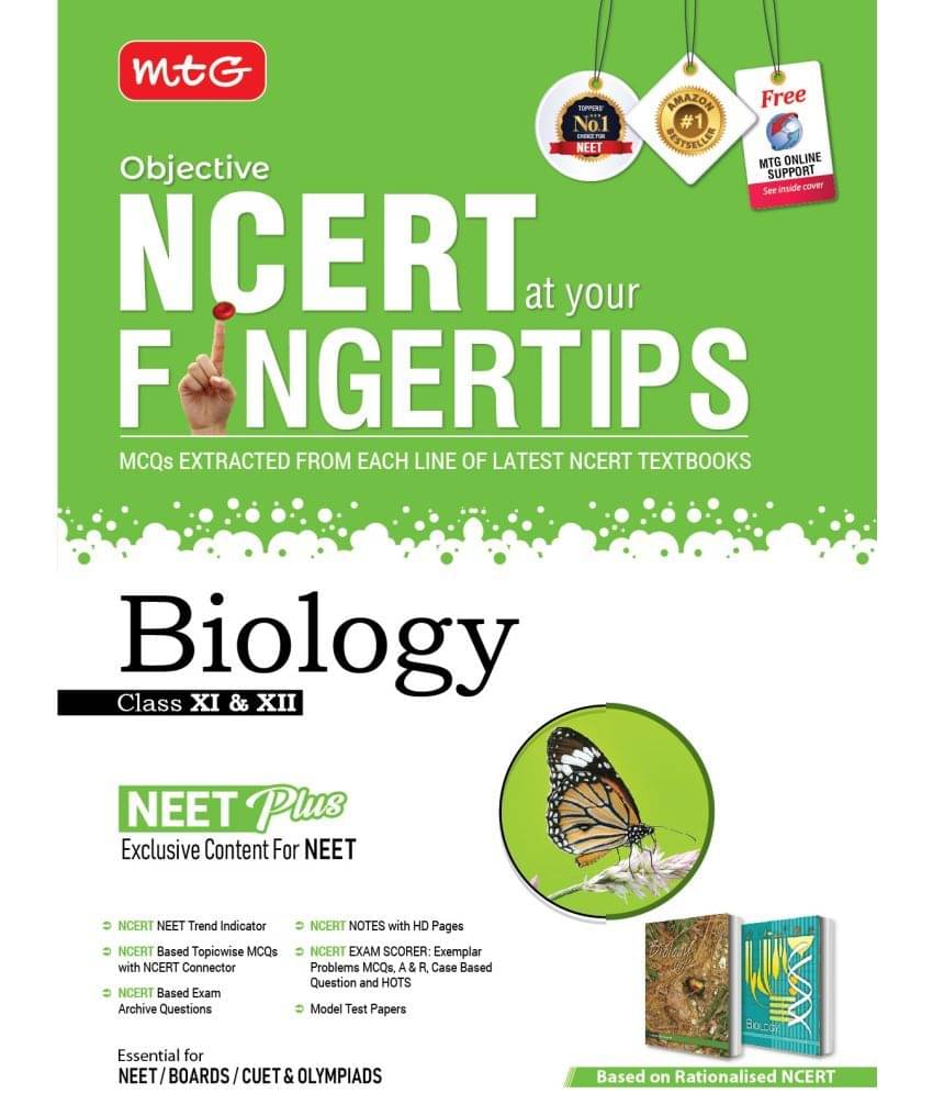 MTG Objective NCERT at your FINGERTIPS Biology - NCERT NEET Trend Indicator, Notes with HD Pages, Exam Archive & MCQs | NEET Books (Based on NCERT Latest Pattern For 2025 Exam) MTG Objective NCERT at your FINGERTIPS Biology - NCERT NEET Trend Indicator, Notes with HD Pages, Exam Archive & MCQs | NEET Books (Based on NCERT Latest Pattern For 2025 Exam)