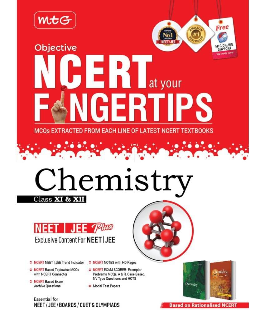 MTG Objective NCERT at your FINGERTIPS Chemistry - NCERT NEET/JEE Trend Indicator, Notes with HD Pages, Exam Archive & MCQs | NEET-JEE Books (Based on NCERT Latest Pattern For 2025 Exam) MTG Objective NCERT at your FINGERTIPS Chemistry - NCERT NEET/JEE Trend Indicator, Notes with HD Pages, Exam Archive & MCQs | NEET-JEE Books (Based on NCERT Latest Pattern For 2025 Exam)