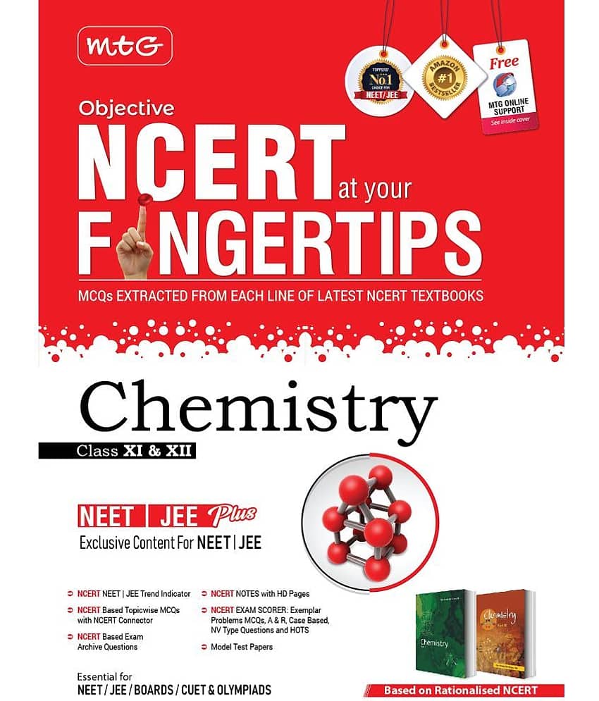 MTG Objective NCERT at your FINGERTIPS Chemistry - NCERT NEET/JEE Trend Indicator, Notes with HD Pages, Exam Archive & MCQs | NEET-JEE Books (Based on NCERT Latest Pattern For 2025 Exam) - Stationery | Buy online on ZillyBuy