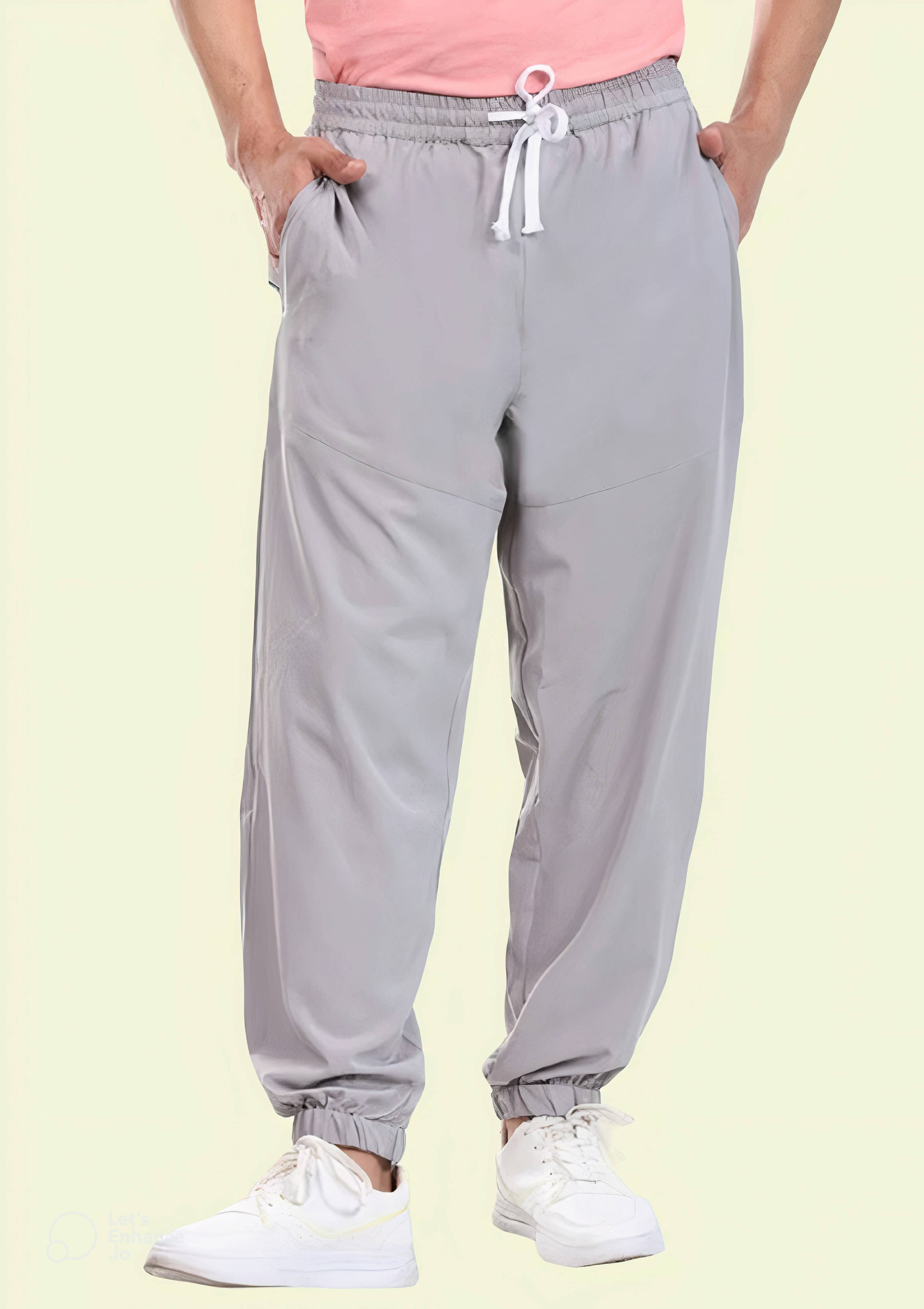     			PP Kurtis Grey Lycra Men's Joggers ( Pack of 1 )