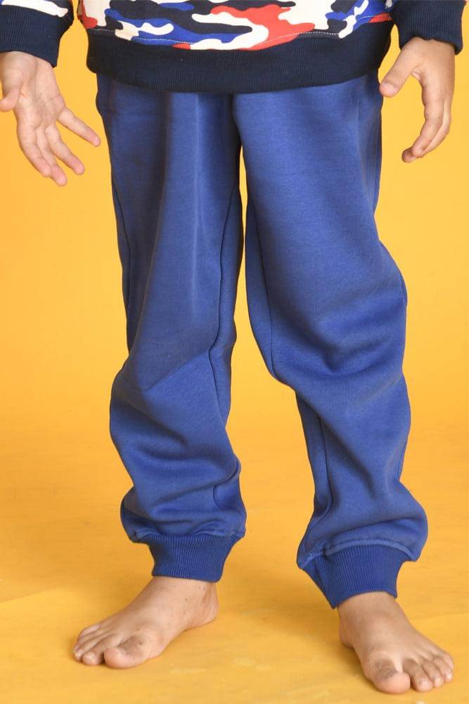     			ANTHRILO Pack of 1 Boys Fleece Tracksuit ( Blue )