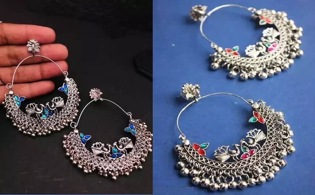     			Samridhi DC Black Hoops Earrings ( Pack of 2 )