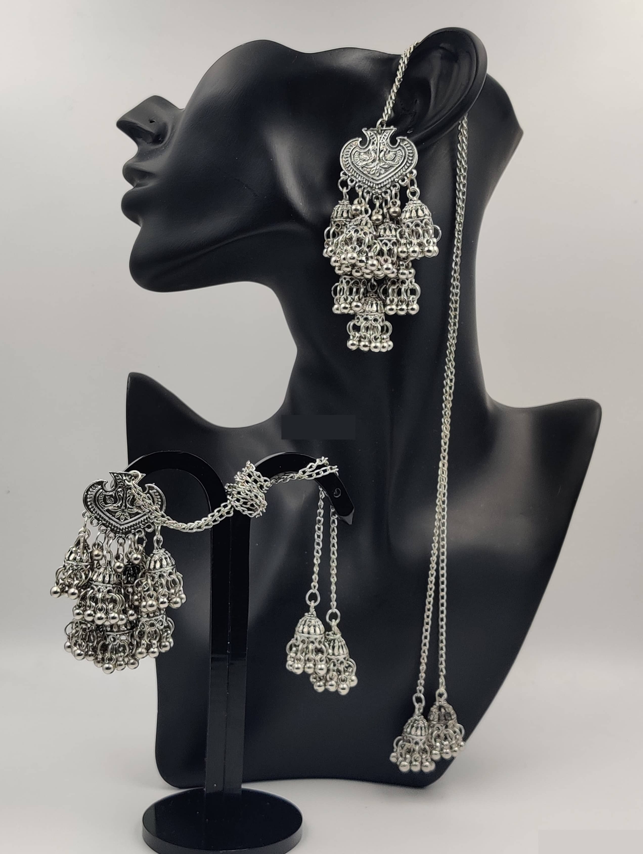 Samridhi DC Silver Drop Earrings ( Pack of 1 ) - Earrings | Buy online on ZillyBuy
