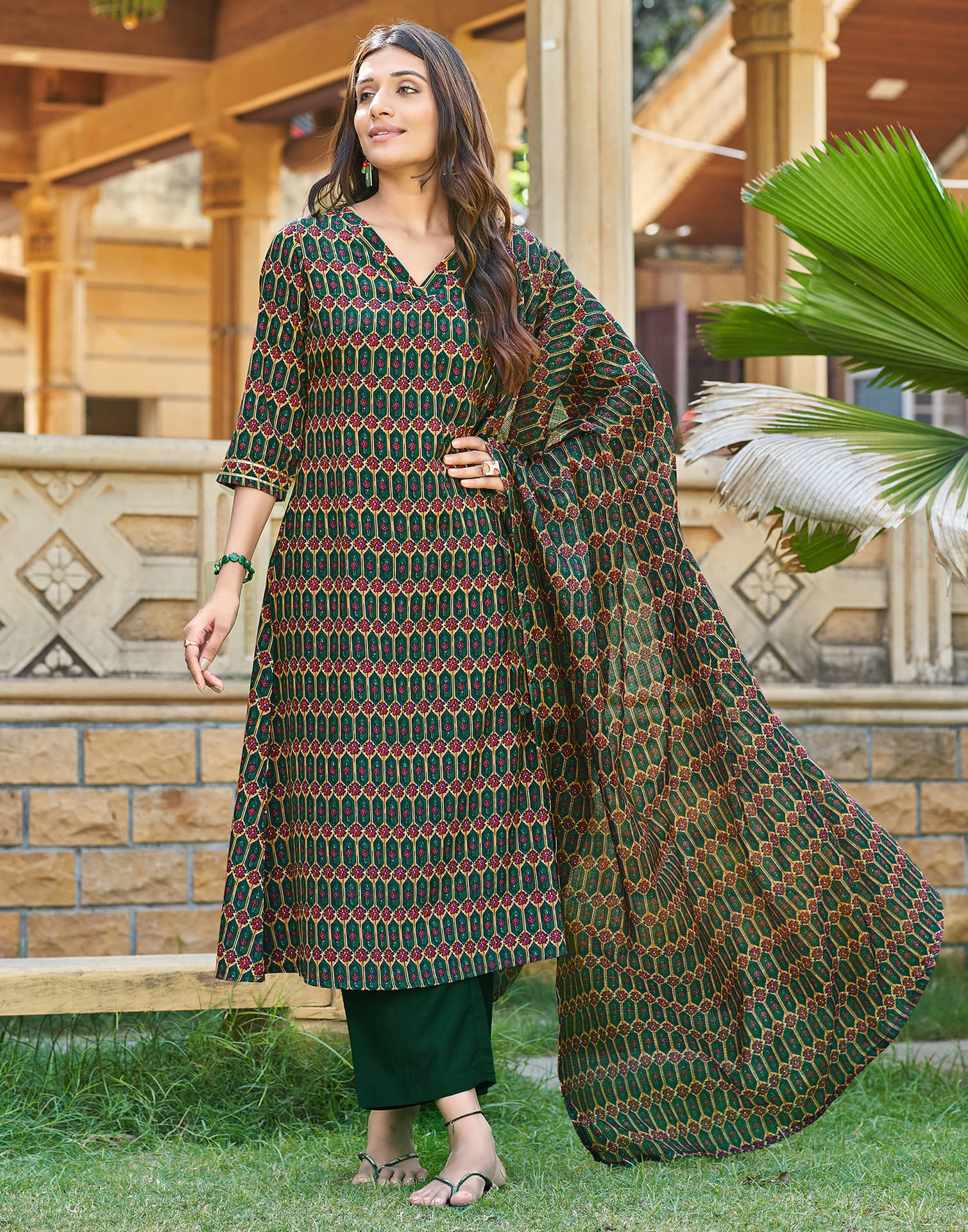 Skylee Crepe Printed Kurti With Pants Women's Stitched Salwar Suit - multicolor ( Pack of 1 ) Skylee Crepe Printed Kurti With Pants Women's Stitched Salwar Suit - multicolor ( Pack of 1 )