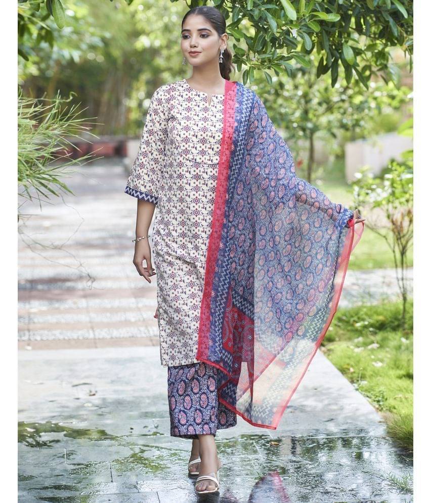 Skylee Rayon Printed Kurti With Pants Women's Stitched Salwar Suit - Beige ( Pack of 1 ) Skylee Rayon Printed Kurti With Pants Women's Stitched Salwar Suit - Beige ( Pack of 1 )