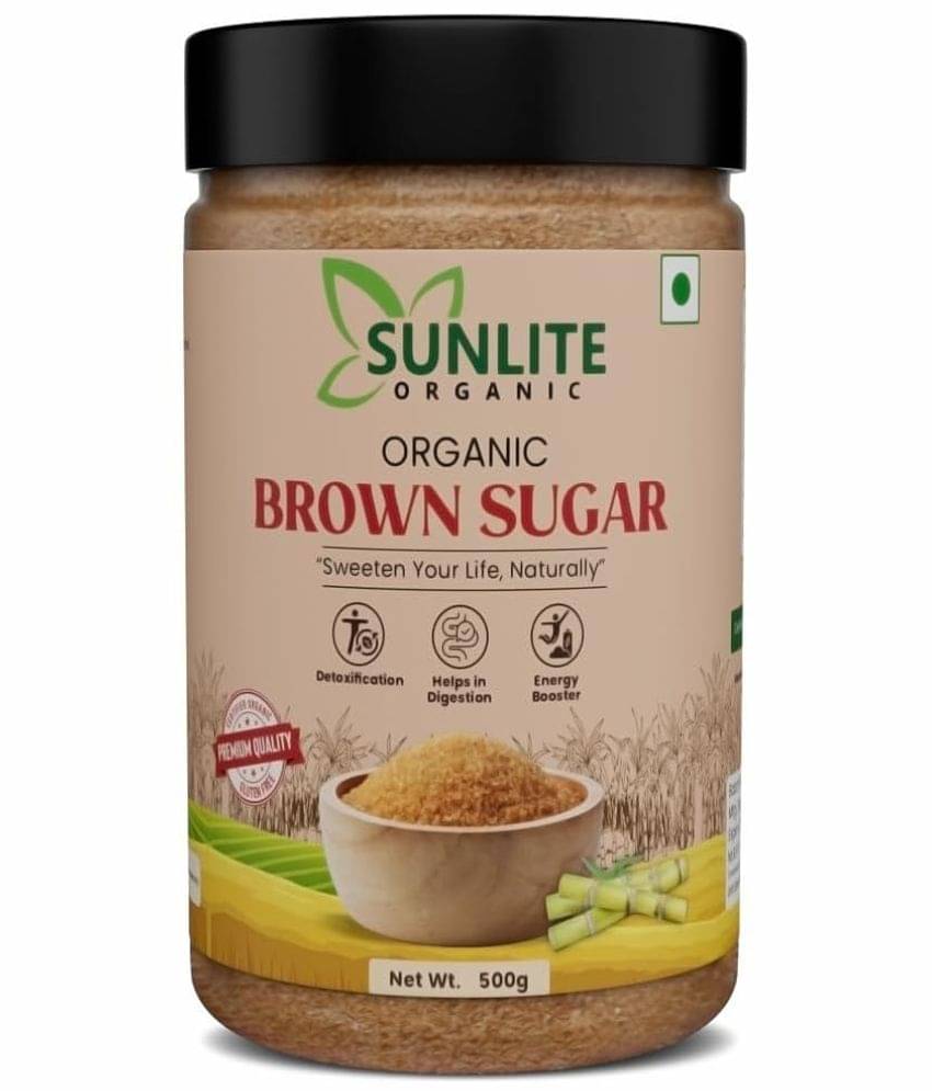 Sunlite Organic Pure, Unrefined, Chemical-Free, Brown Sugar Crystal 500 g Sunlite Organic Pure, Unrefined, Chemical-Free, Brown Sugar Crystal 500 g