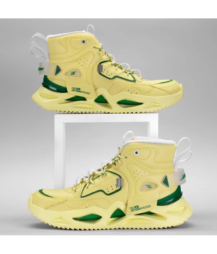 ATOM Chroma Kick Yellow Men's Sneakers - Casual Shoes | Buy online on ZillyBuy