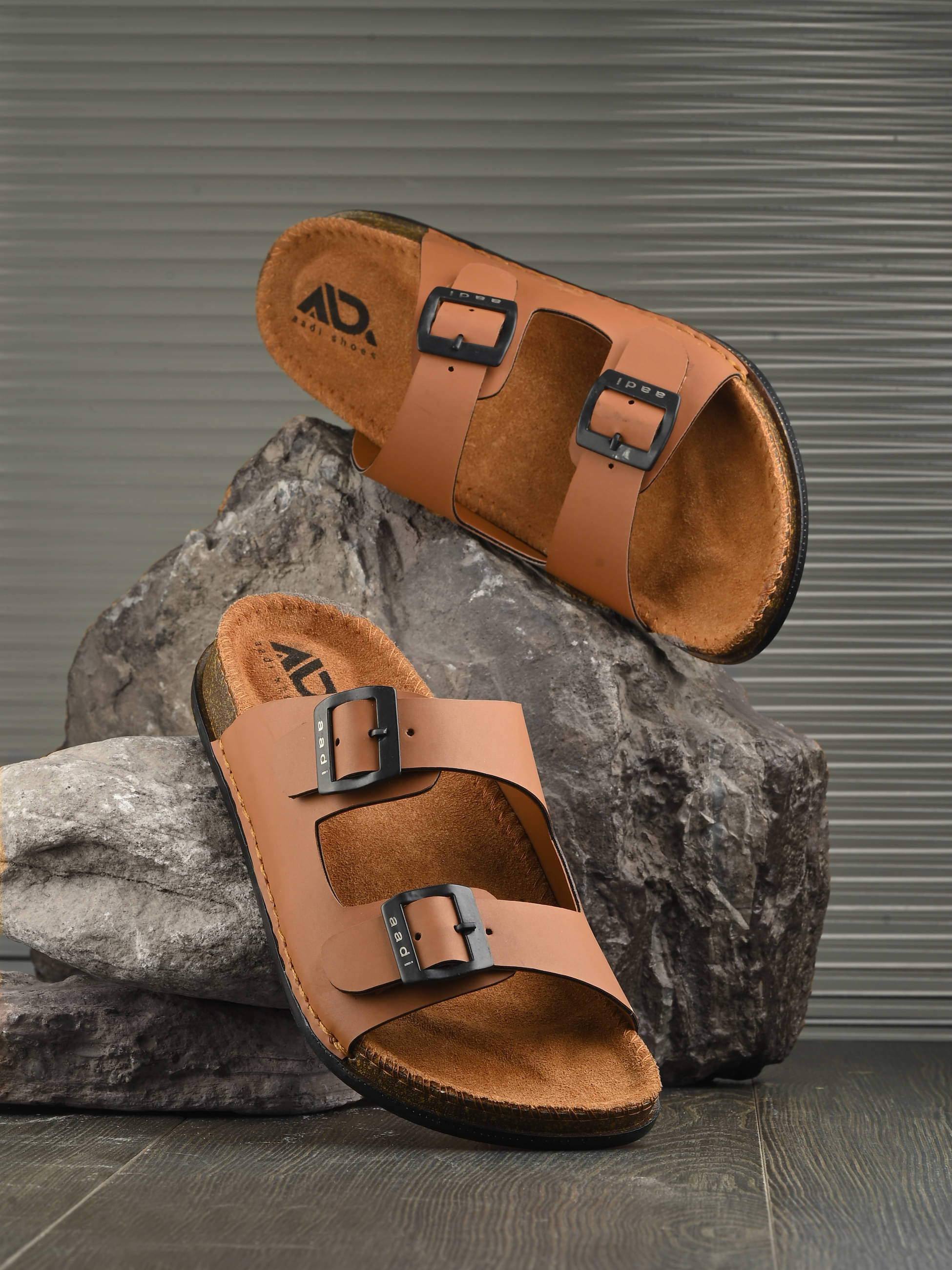     			Aadi Tan Men's Slide Flip Flop