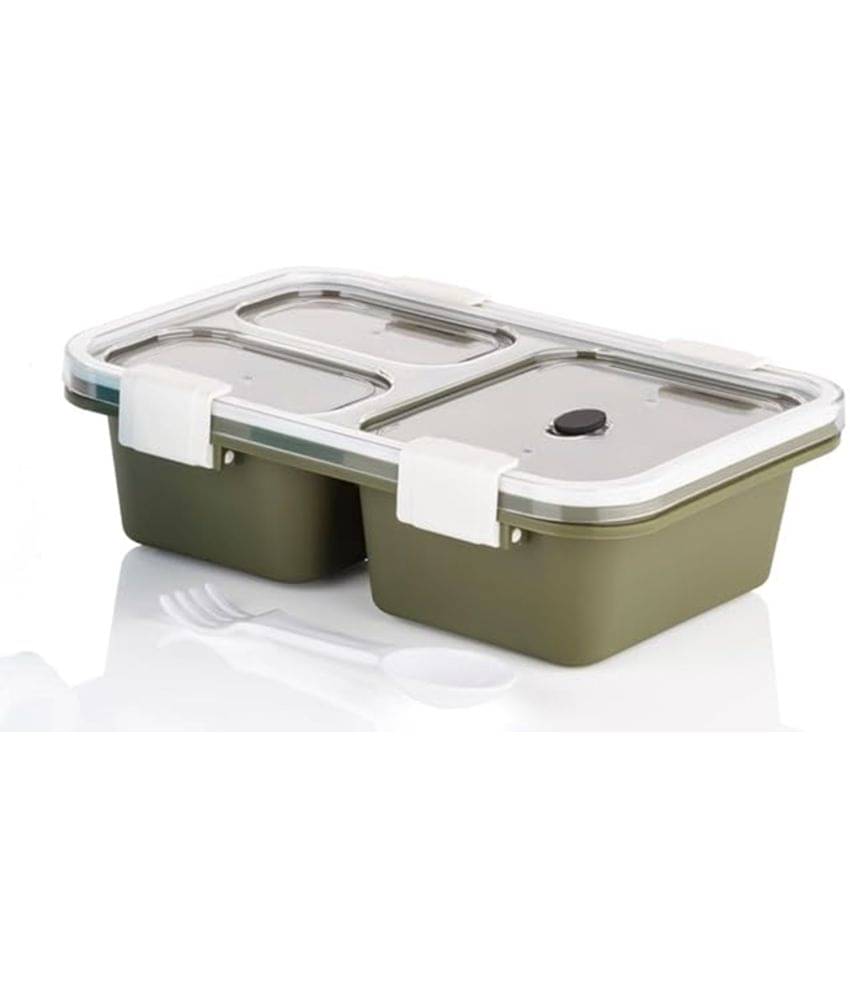 Analog Kitchenware 3 Compartment School/College Plastic Lunch Box 1 - Container ( Pack of 1 ) Analog Kitchenware 3 Compartment School/College Plastic Lunch Box 1 - Container ( Pack of 1 )