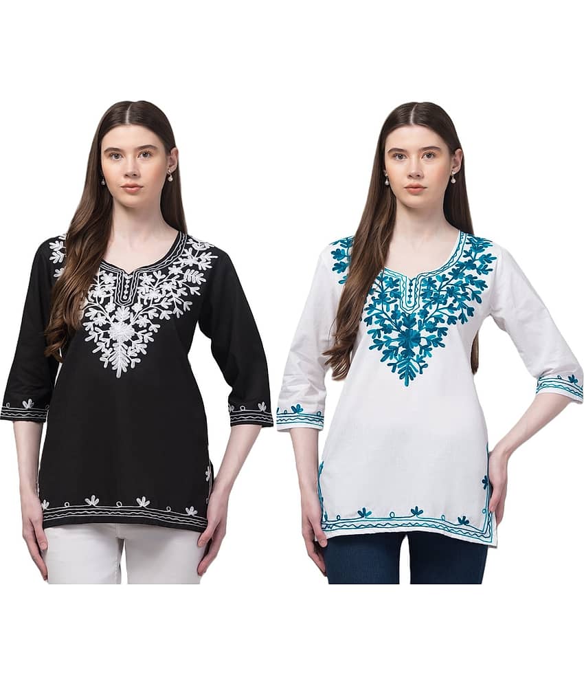 Rayon Short Kurti For Women (Pack of 2) - Kurtis, Tunics | Buy online on ZillyBuy