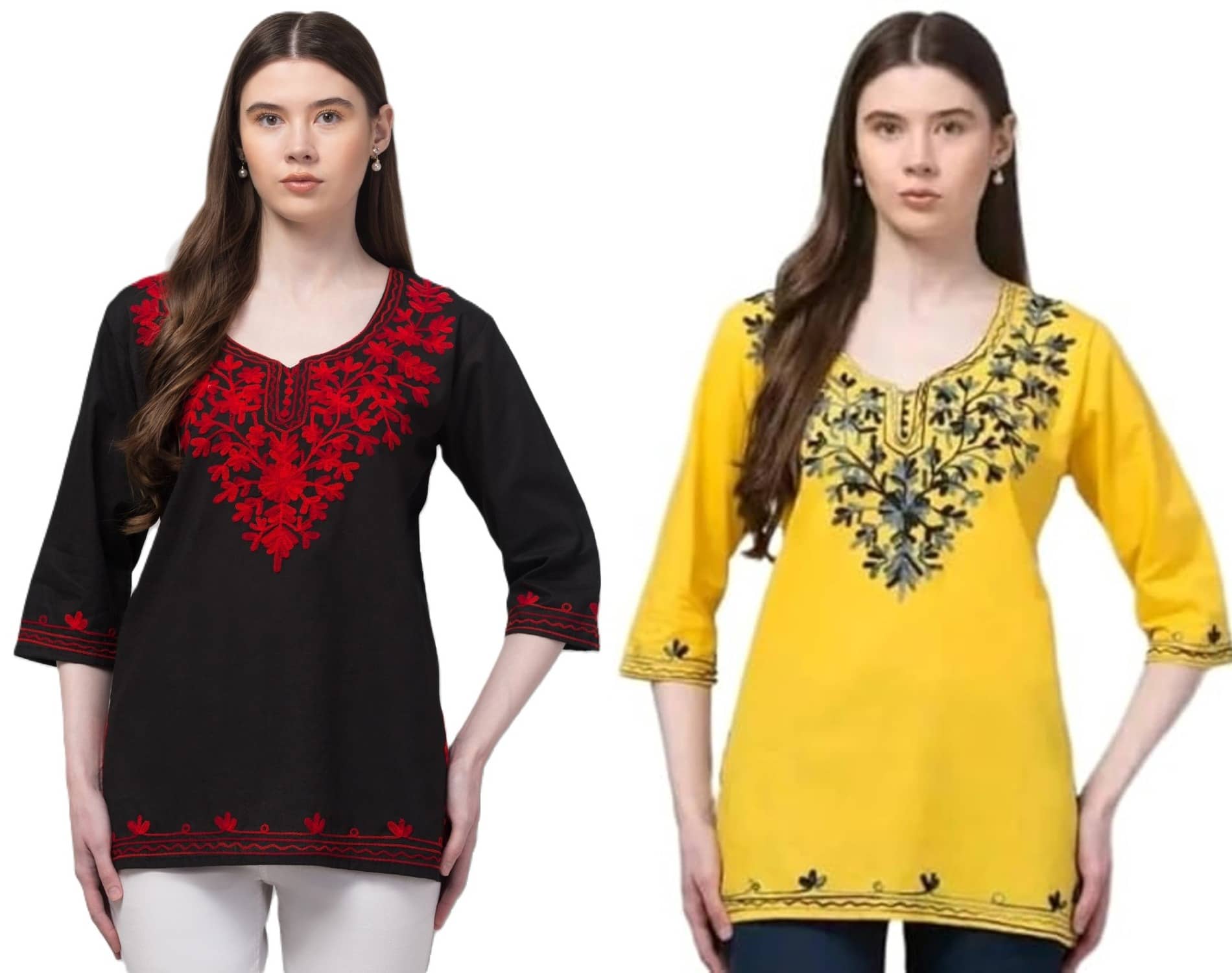 Rayon Short Kurti For Women (Pack of 2) - Kurtis, Tunics | Buy online on ZillyBuy