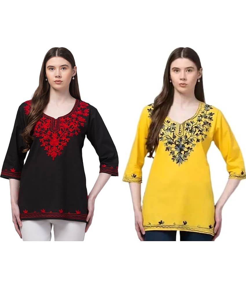 Rayon Short Kurti For Women (Pack of 2) - Kurtis, Tunics | Buy online on ZillyBuy