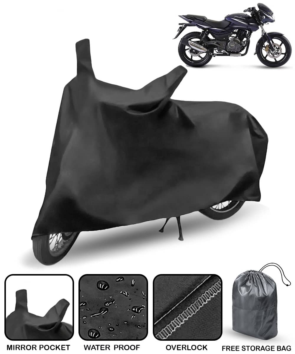 AutoRetail Bike Body Cover for Bajaj Pulsar 180 ( Pack of 1 ) , Black