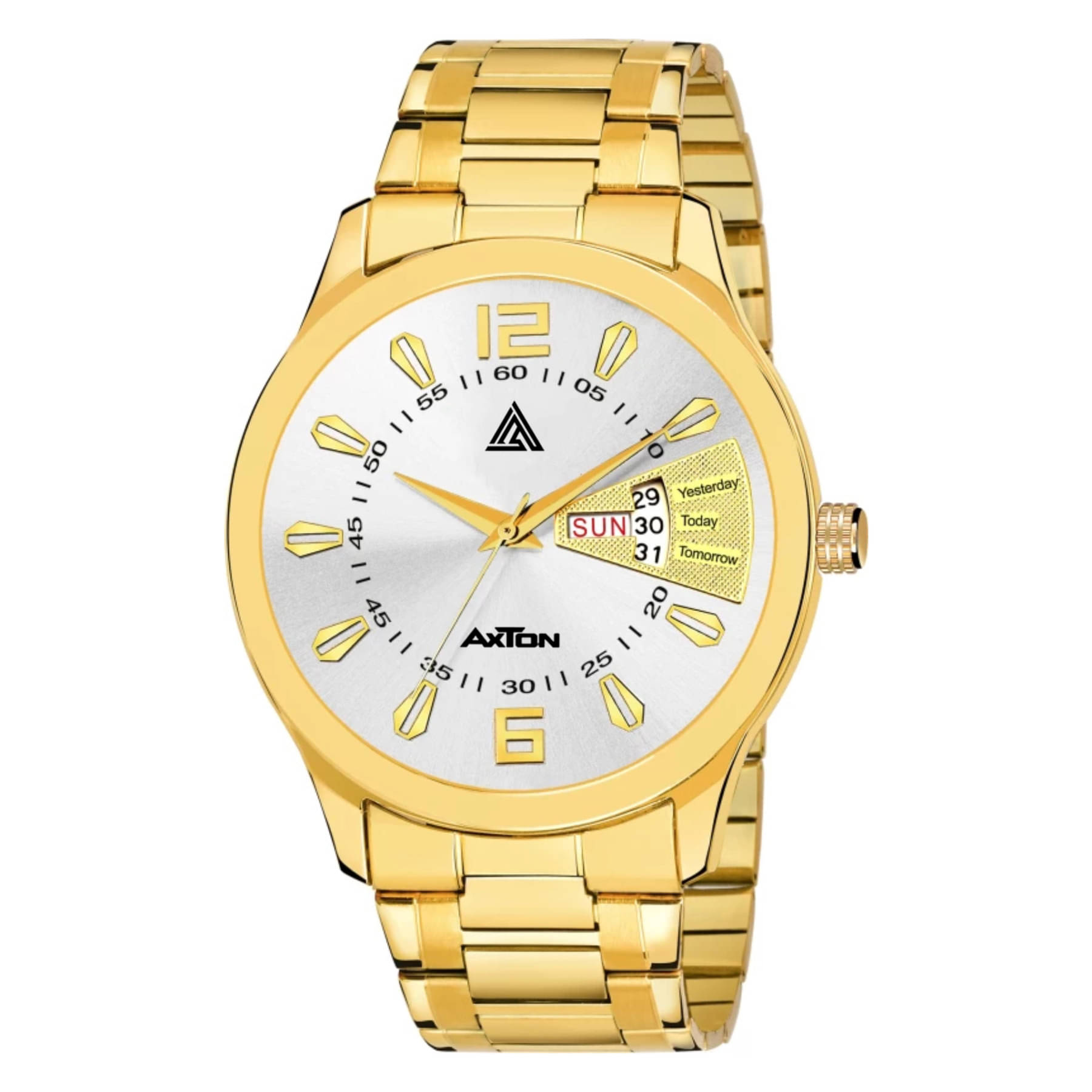     			Axton Gold Stainless Steel Analog Men's Watch