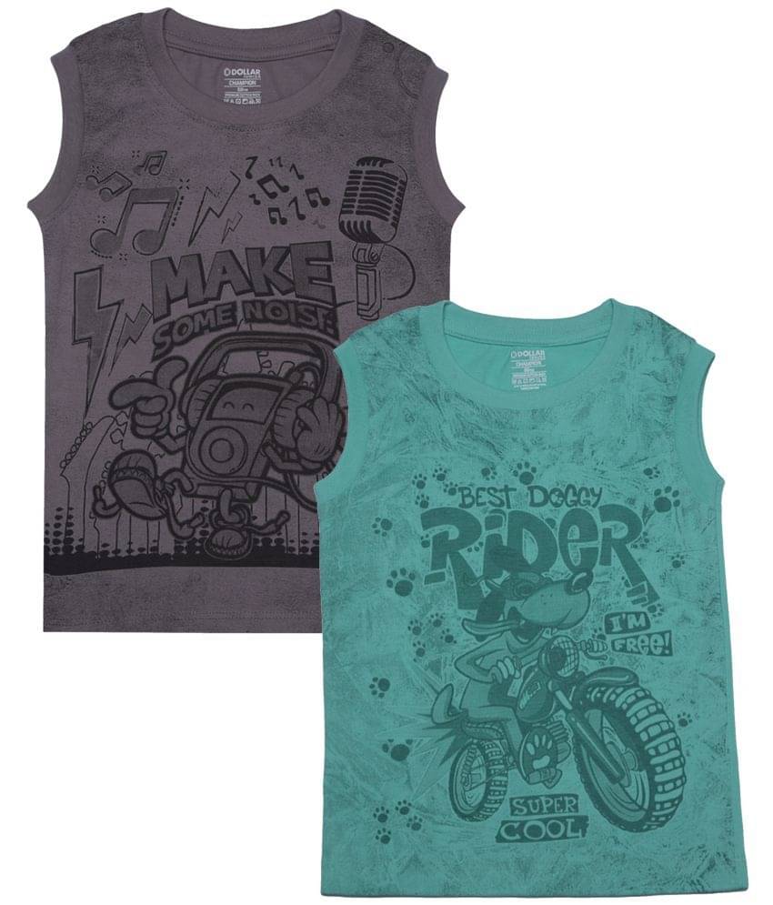 Dollar Champion Kidswear Pack of 1 Boys Cotton T-Shirt ( Multicolor )     			Dollar Champion Kidswear Pack of 1 Boys Cotton T-Shirt ( Multicolor )
