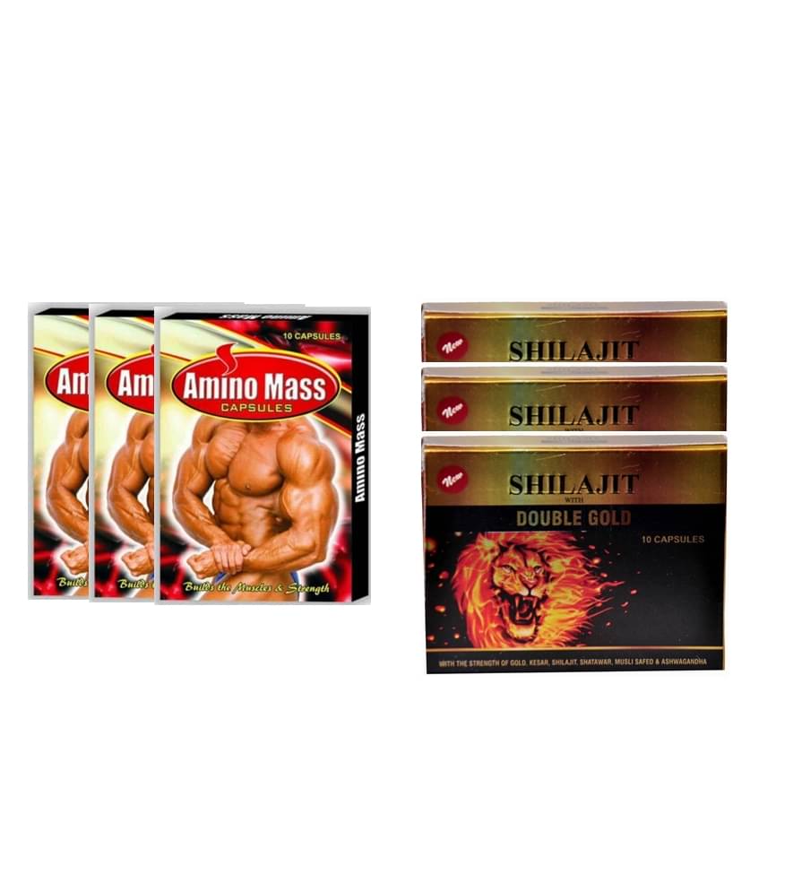     			Dr. Chopra GG Amino Mass Capsule 30 & Shilajit With Double Gold Capsule 30 no.s Unflavoured Single Pack