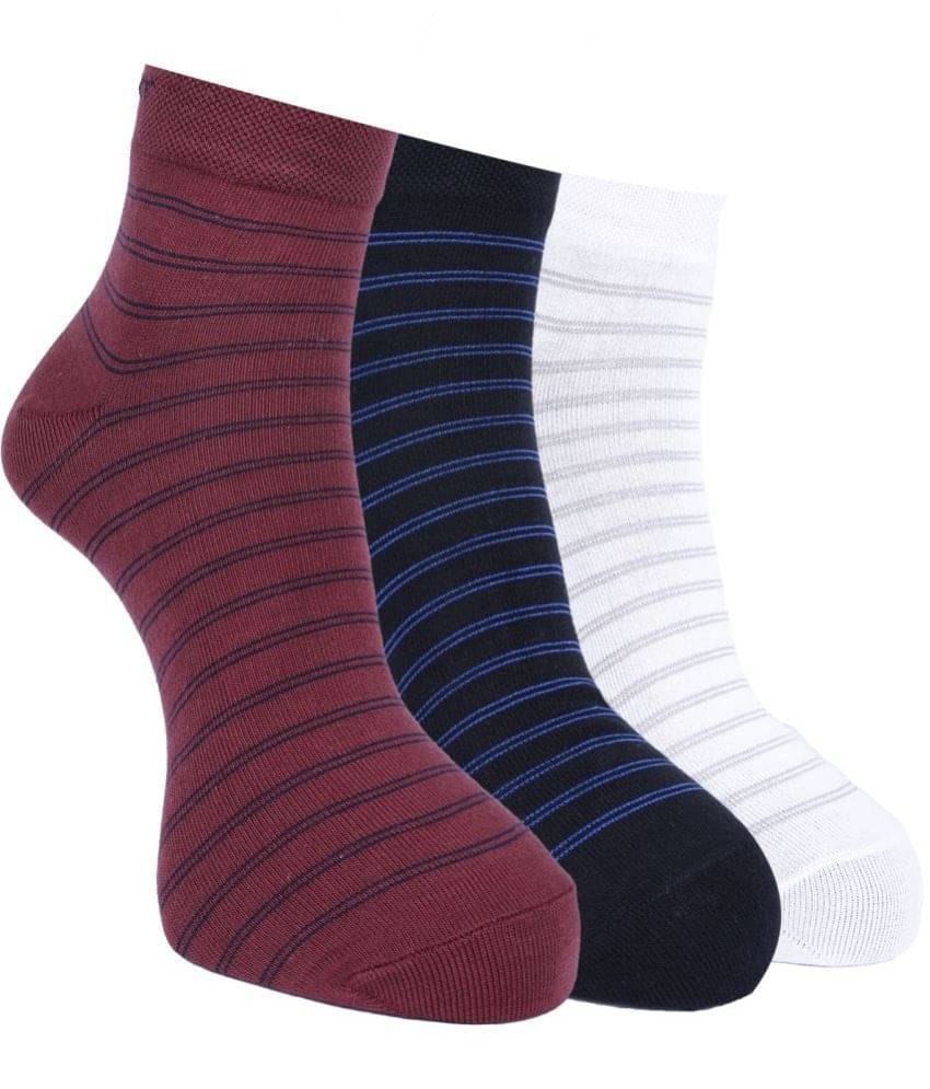 Force NXT Cotton Blend Men's Striped Multicolor Ankle Length Socks ( Pack of 3 )     			Force NXT Cotton Blend Men's Striped Multicolor Ankle Length Socks ( Pack of 3 )