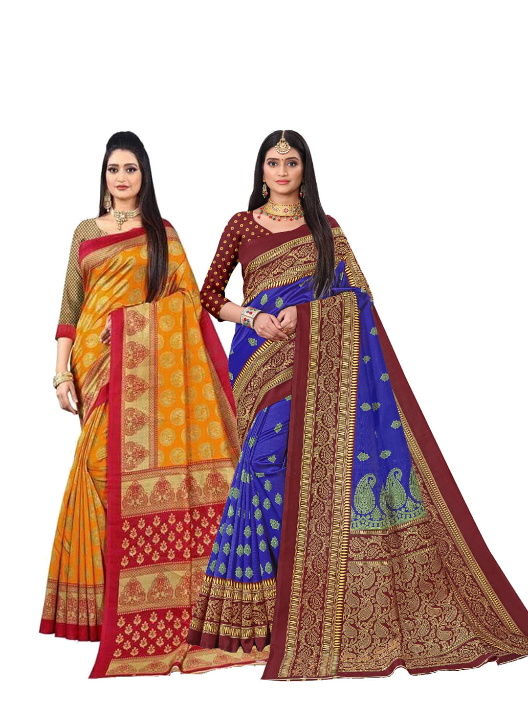 Kanooda Prints Art Silk Printed Saree With Unstitched Blouse Piece ( Maroon ) Kanooda Prints Art Silk Printed Saree With Unstitched Blouse Piece ( Maroon )