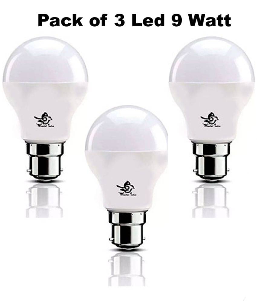 Newtal India 9W Cool Day Light LED Bulb ( Pack of 3 ) Newtal India 9W Cool Day Light LED Bulb ( Pack of 3 )