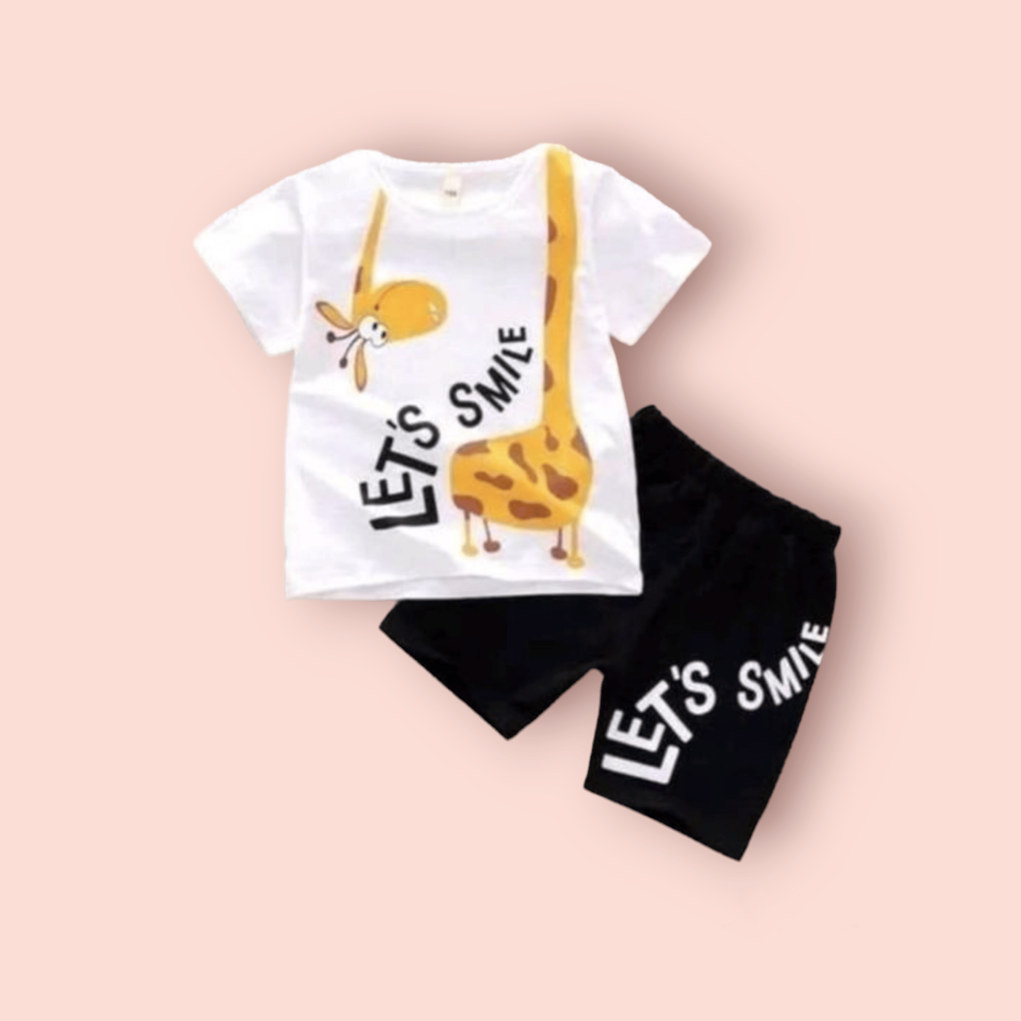     			ODIMENT Pack of 1 Boys Cotton T-Shirt & Shorts Set ( White )
