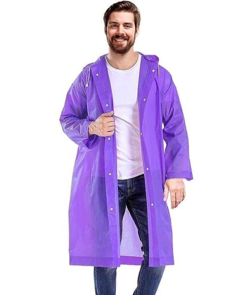 PARYAG HOSIERY Purple PVC Men's Raincoat ( Pack of 1 )