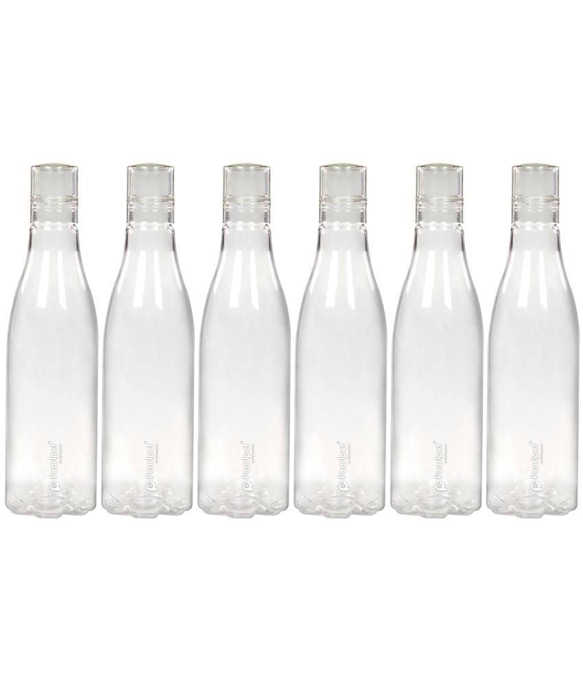 PearlPet THROTTLE-1000ML-TRANSPARENT-6PCS Transparent Plastic Water Bottle 1000 mL ( Set of 6 ) PearlPet THROTTLE-1000ML-TRANSPARENT-6PCS Transparent Plastic Water Bottle 1000 mL ( Set of 6 )