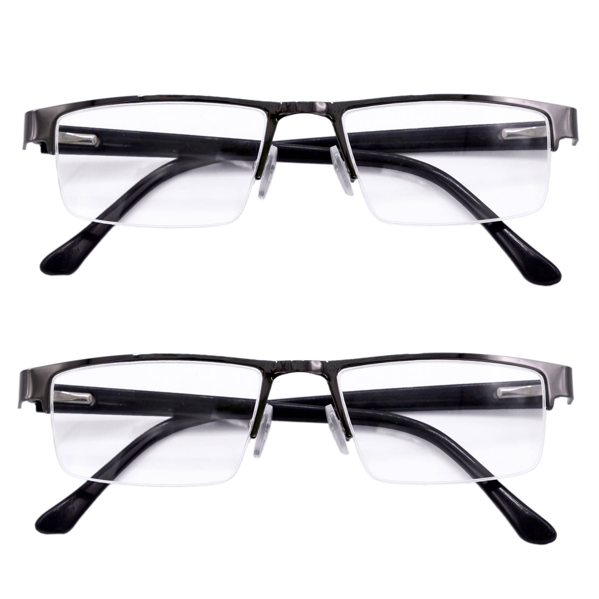     			RED LEAF Rectangle Half Rim Reading Glasses