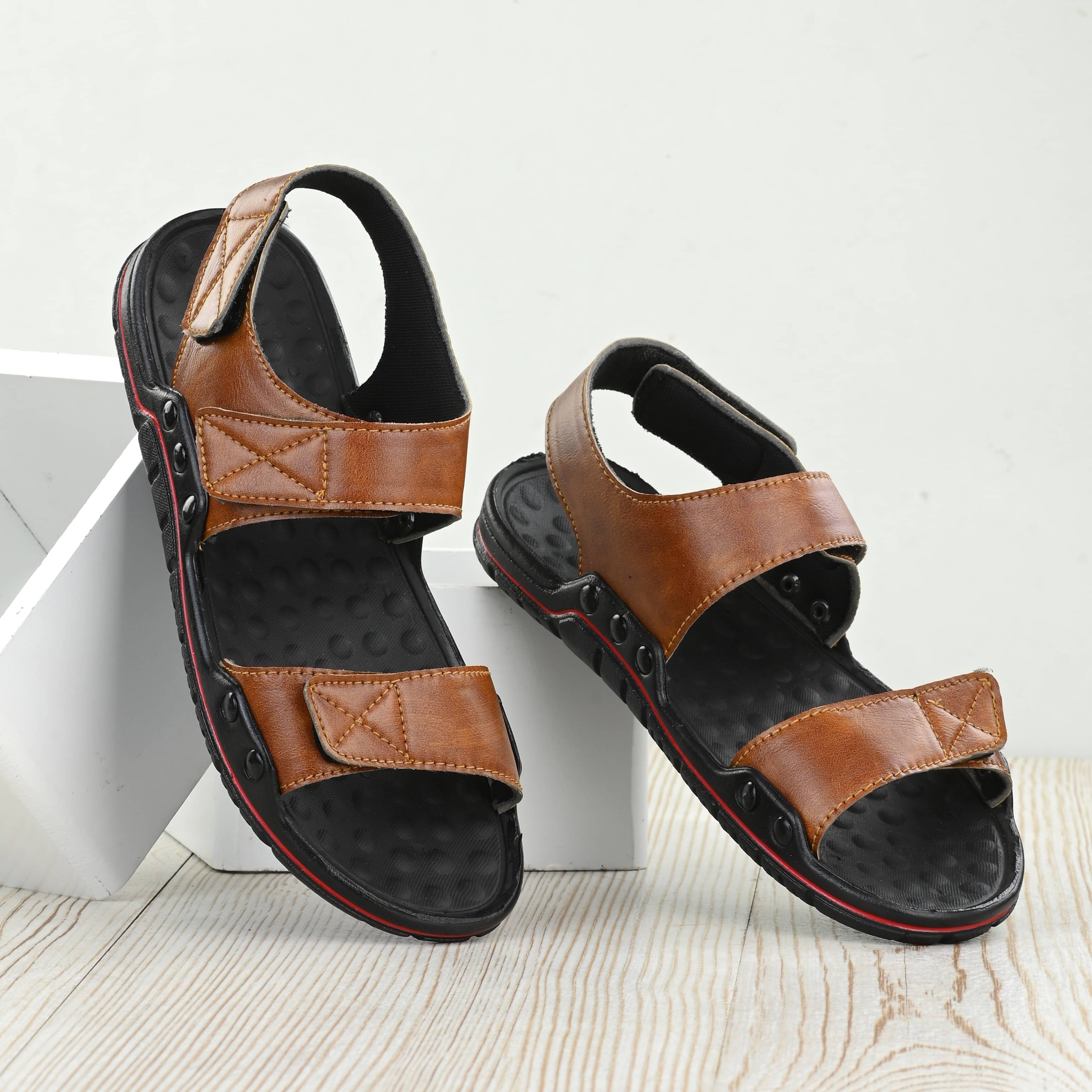     			Rising Wolf - Tan Men's Floater Sandals