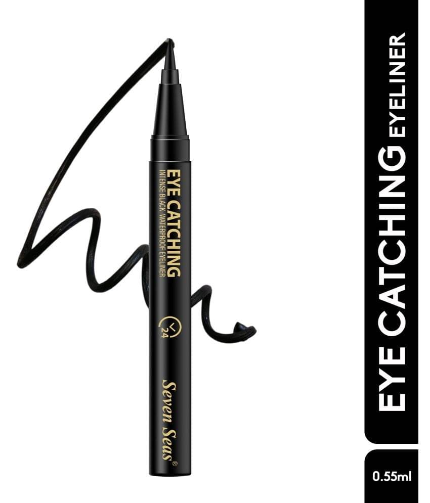 Seven Seas Intense Black Waterproof | Anti-Smudge | Jet Black | Eye Catching Sketch Eyeliner (BLACK) Seven Seas Intense Black Waterproof | Anti-Smudge | Jet Black | Eye Catching Sketch Eyeliner (BLACK)