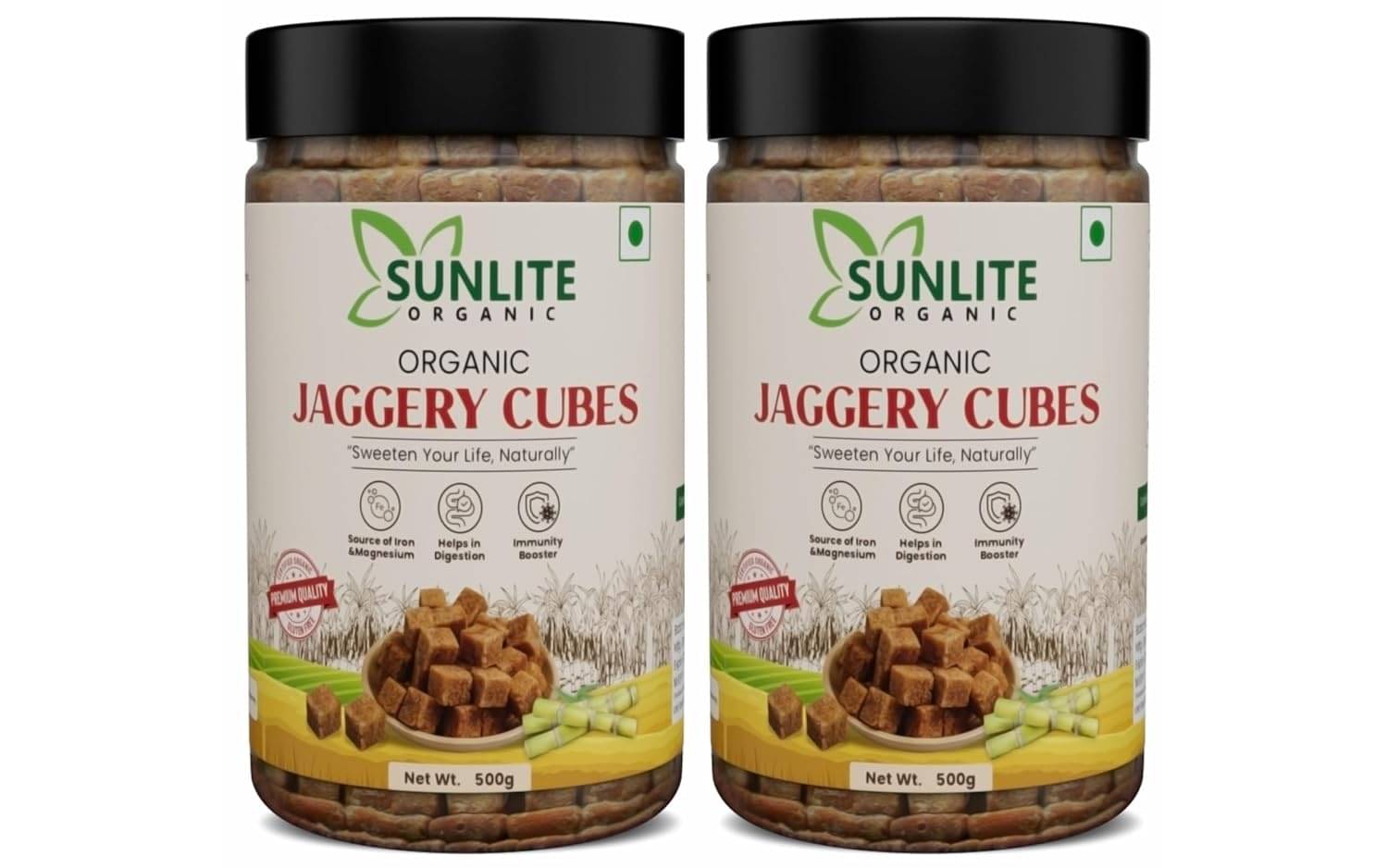 Sunlite Organic Jaggery 500 g Pack of 2 Sunlite Organic Jaggery 500 g Pack of 2