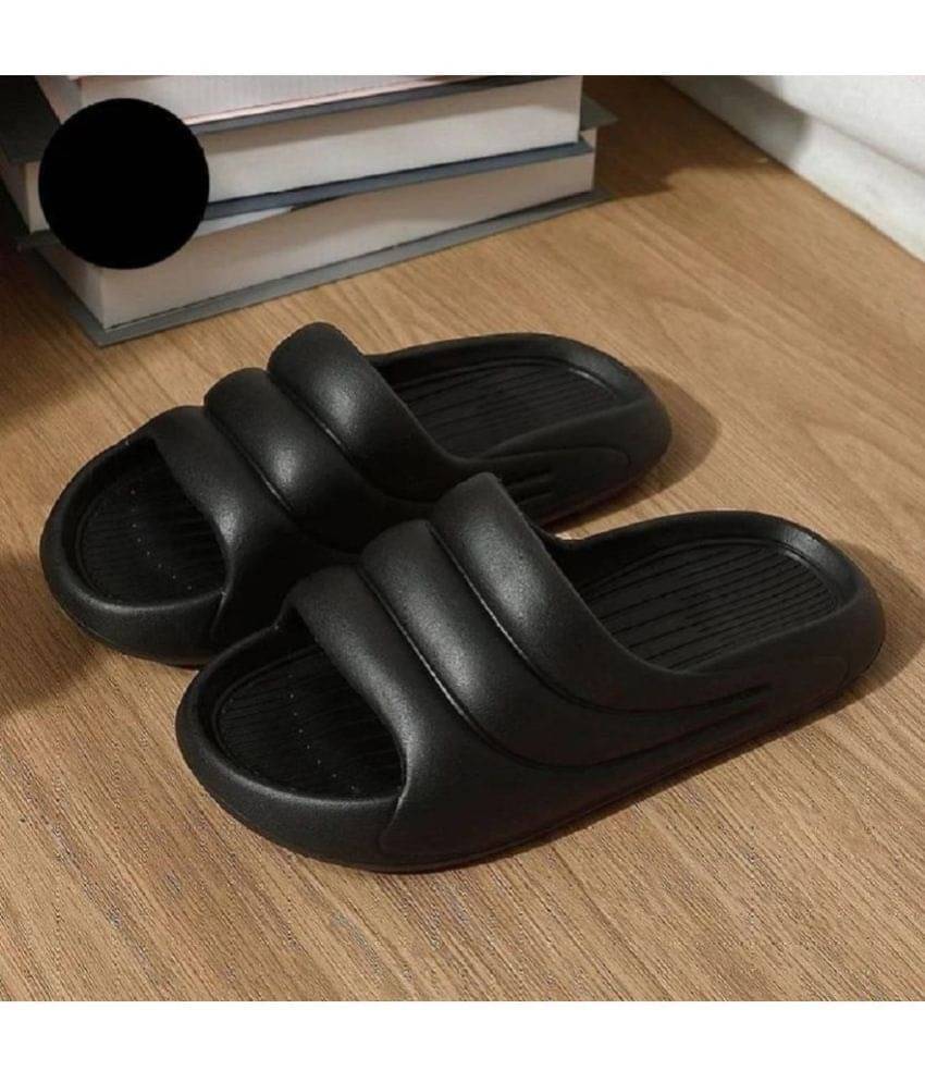     			T-Rock Black Men's Slide Flip Flop
