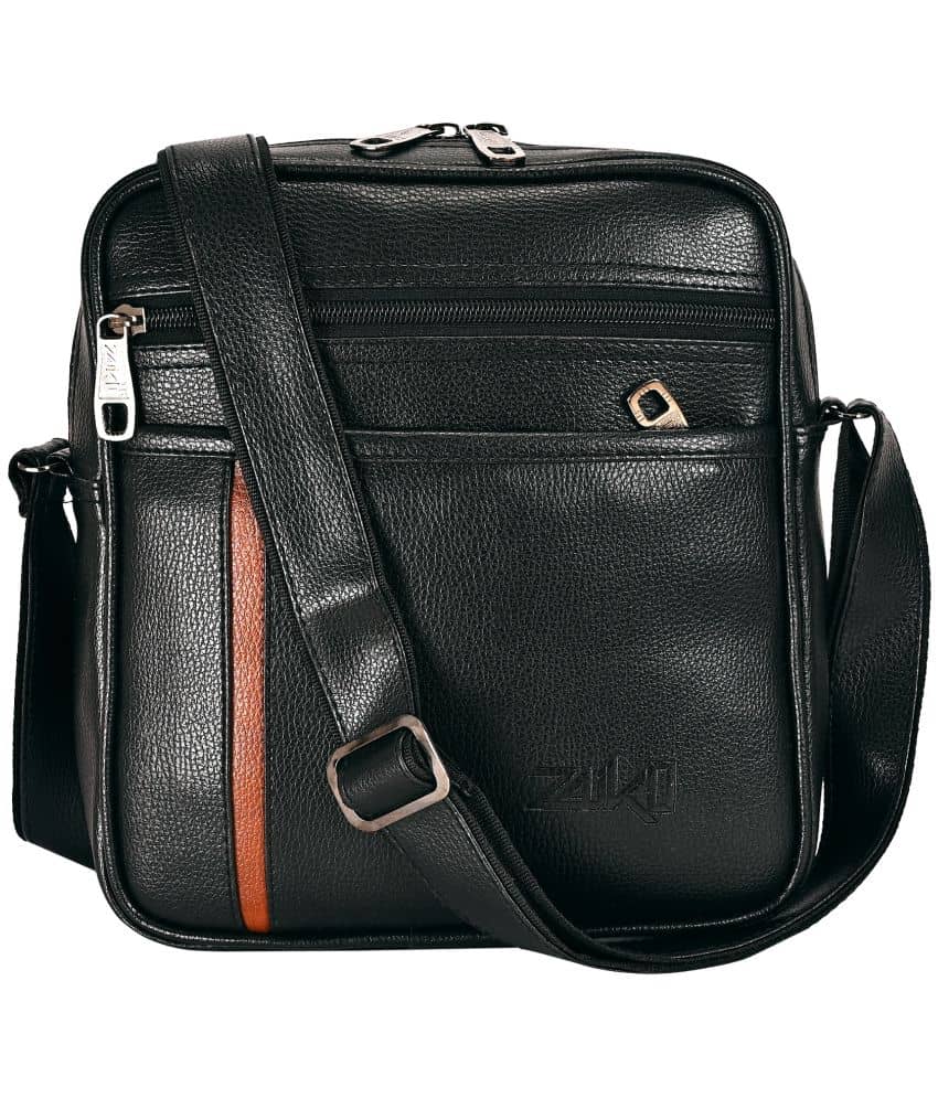 ZAIKO BAGS Black Solid Messenger Bag - Handbags | Buy online on ZillyBuy