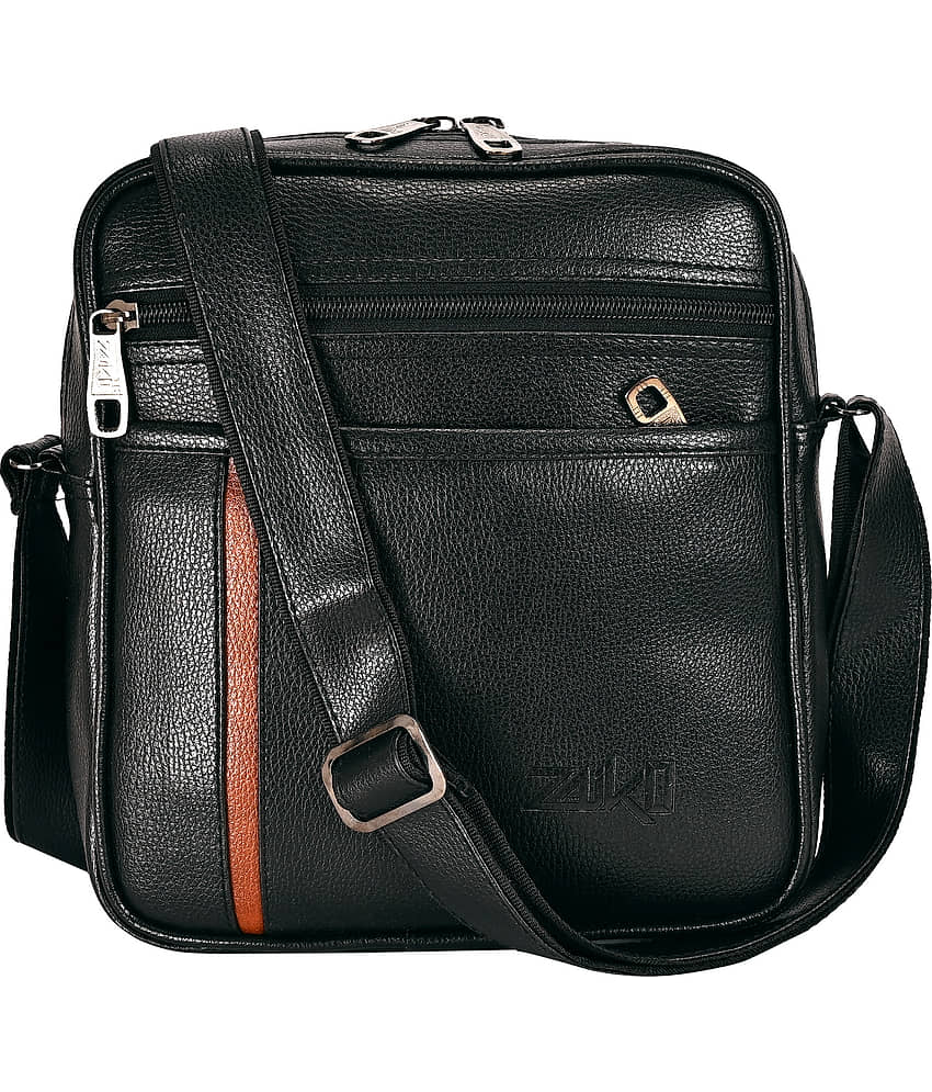 ZAIKO BAGS Black Solid Messenger Bag - Handbags | Buy online on ZillyBuy