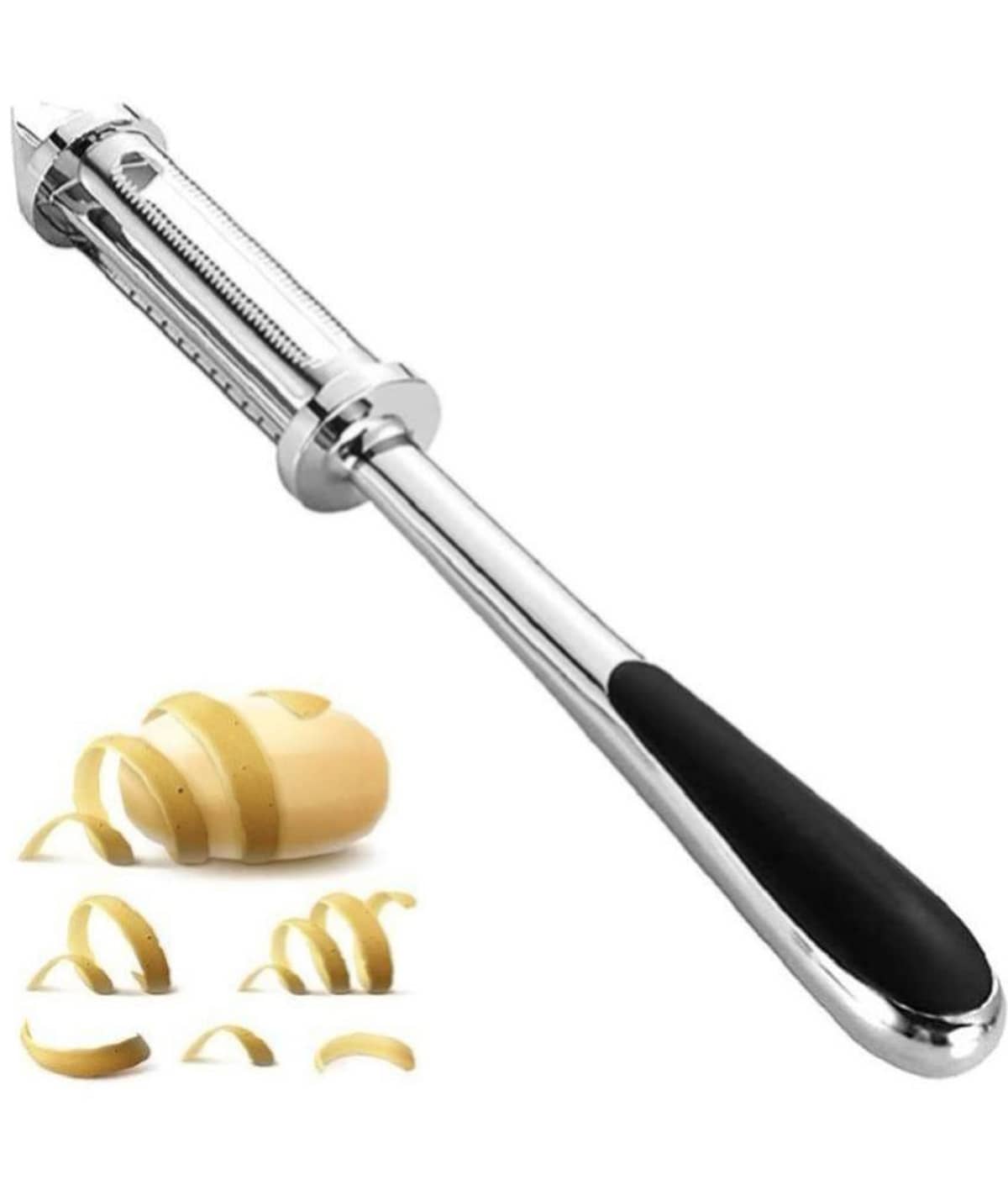 analog kichenware Black Stainless Steel Vegetable Peeler ( Pack of 1 )
