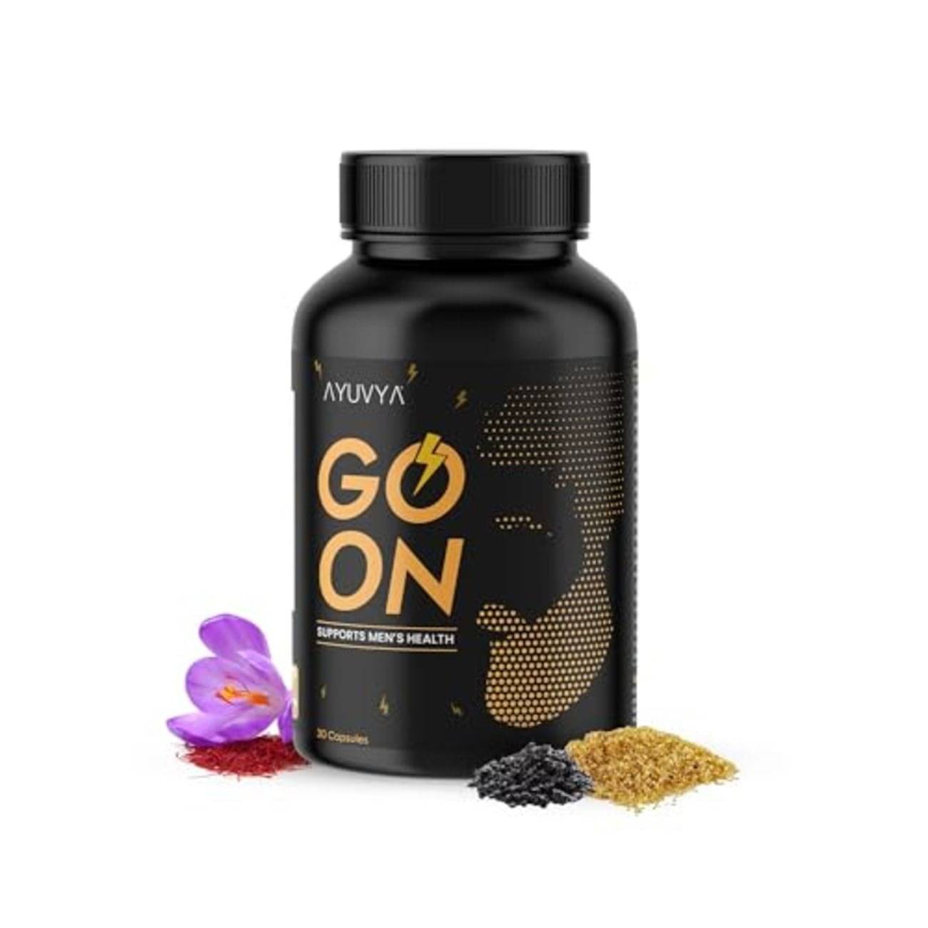 Ayuvya GO ON 100 % Ayurvedic Testosterone Booster that Boosts Muscle Mass, Mental Clarity & Overall Health for Men 30 Capsules Ayuvya GO ON 100 % Ayurvedic Testosterone Booster that Boosts Muscle Mass, Mental Clarity & Overall Health for Men 30 Capsules
