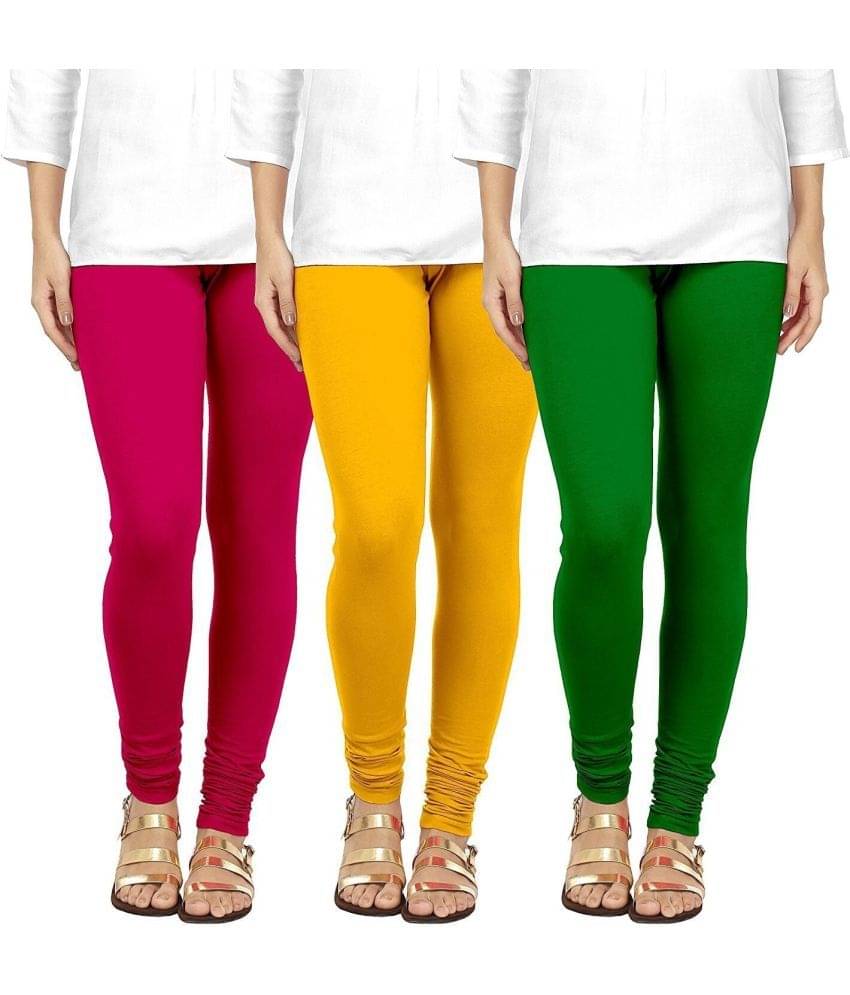     			kinu - Multicolor Lycra Women's Leggings ( Pack of 3 )