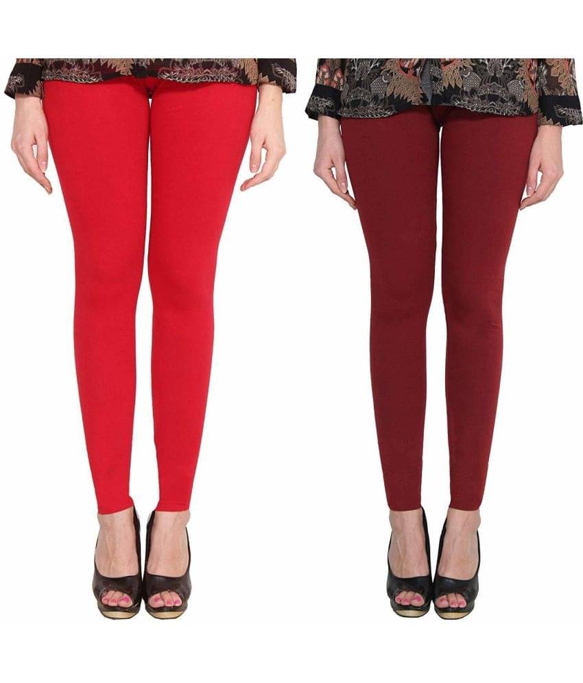     			kinu - Multicolor Lycra Women's Leggings ( Pack of 2 )