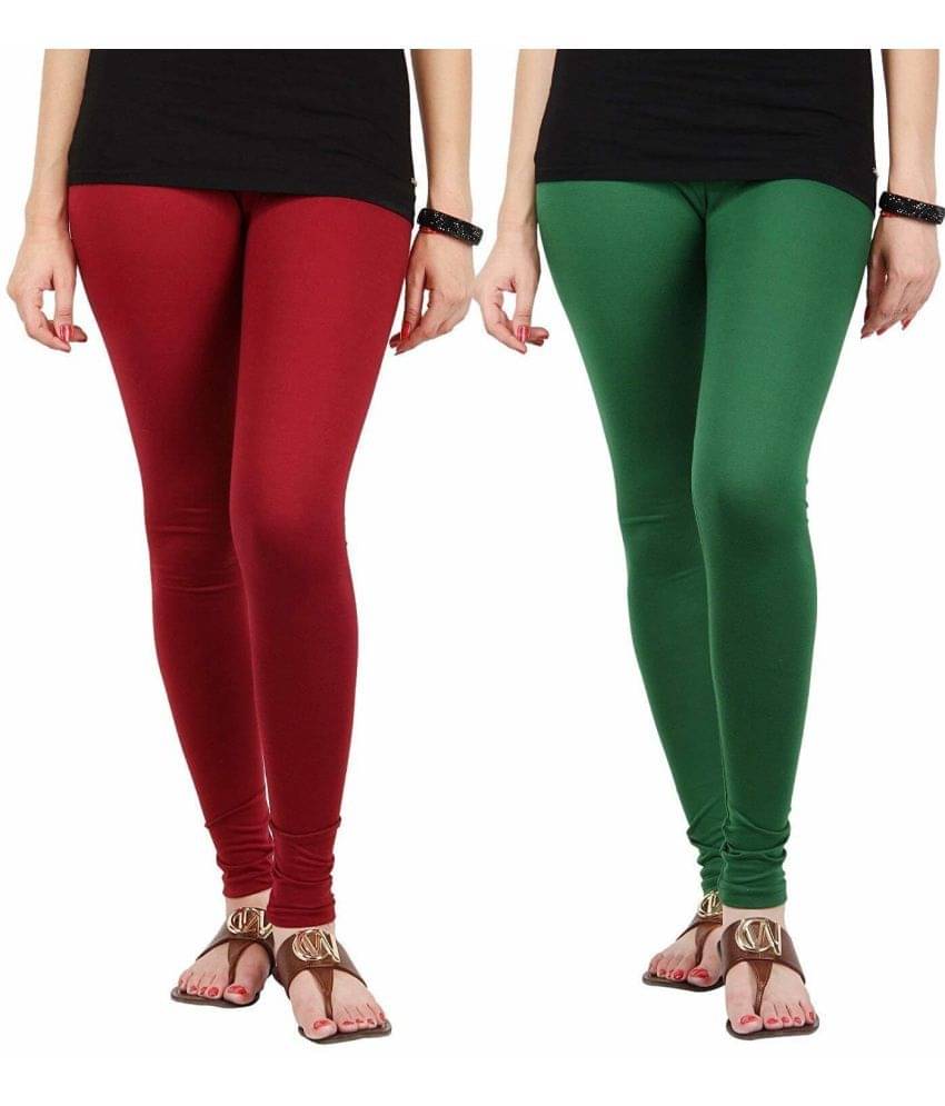     			kinu - Multicolor Lycra Women's Leggings ( Pack of 2 )
