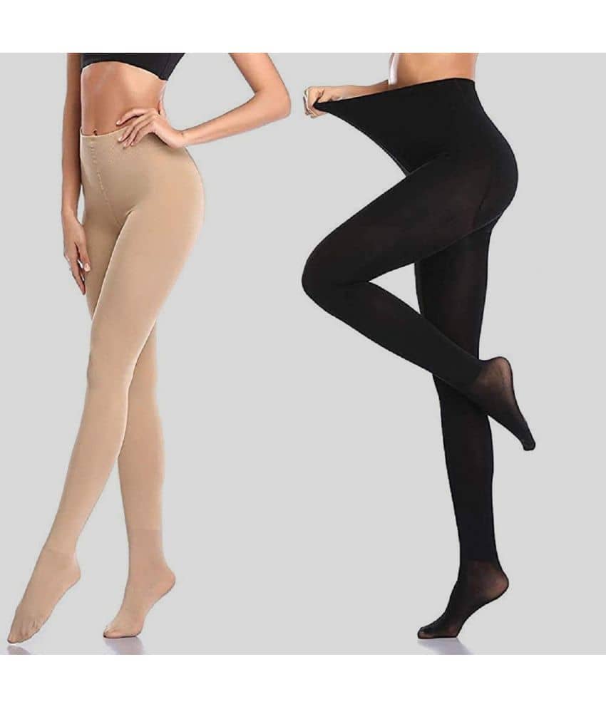 AA R HOSIERY Beige,Black Nylon Women's Full Length Socks ( Pack of 1 ) - Socks | Buy online on ZillyBuy