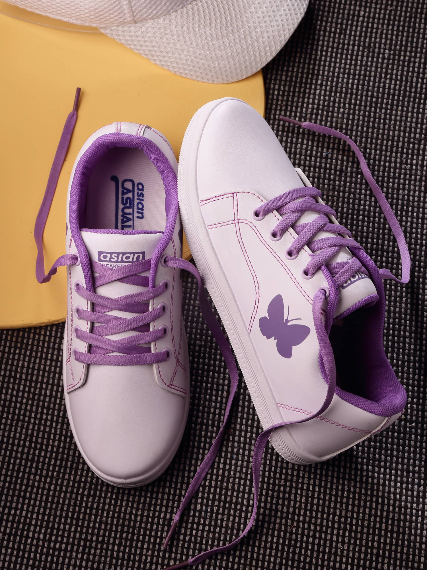     			ASIAN White Women's Sneakers