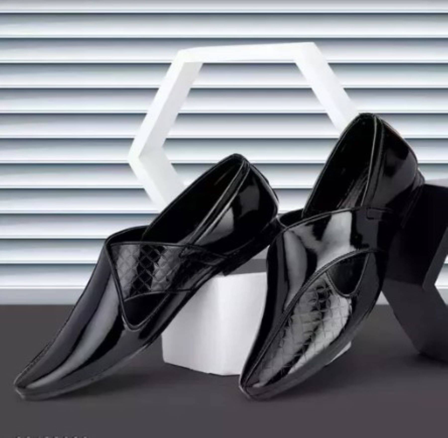     			Akiko Black Men's Slip on