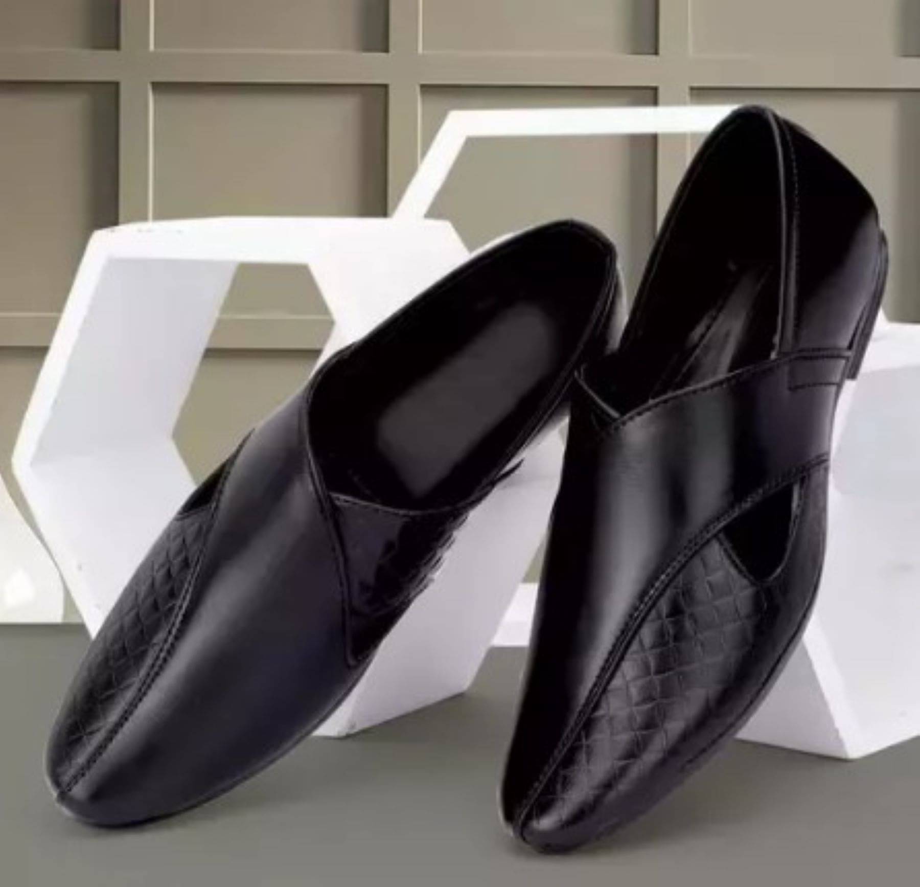     			Akiko Black Men's Slip on