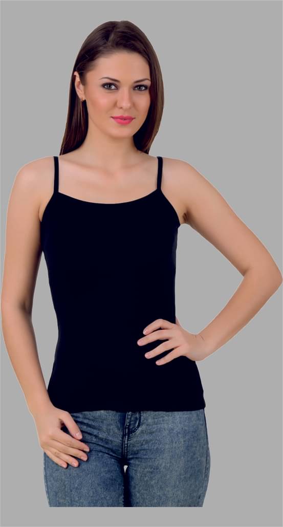 ETICO Single jersy Camisoles - Black Single     			ETICO Single jersy Camisoles - Black Single