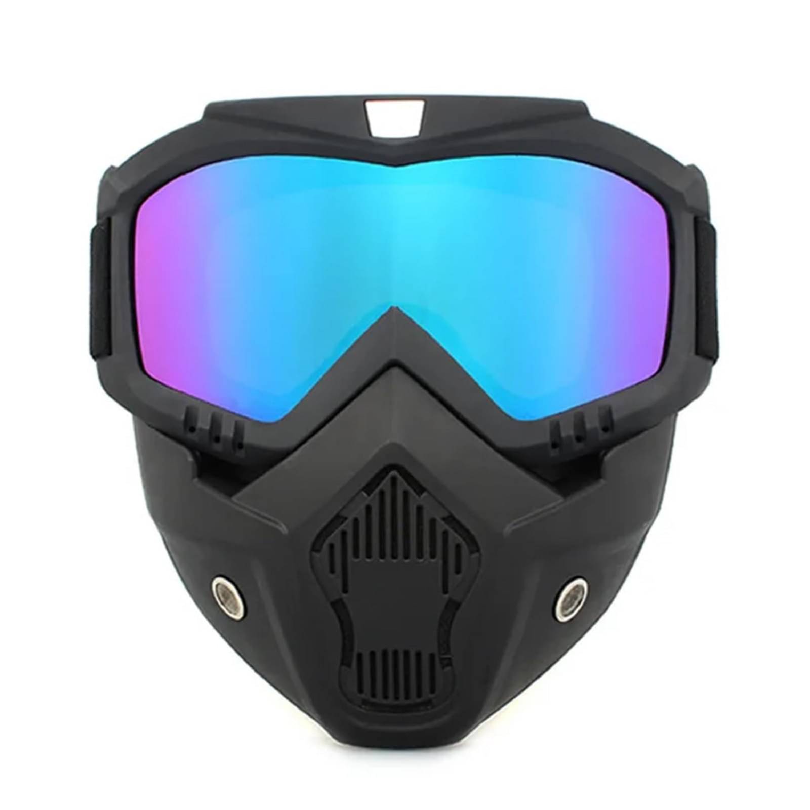Goggle Mask Anti Scratch UV Protective Open Face & Eyewear Windproof Dirt Shield Adjustable Strap Soft Foam Padded Detachable for Cycling Bike Off Road Racing Riding Unisex (Rainbow) Goggle Mask Anti Scratch UV Protective Open Face & Eyewear Windproof Dirt Shield Adjustable Strap Soft Foam Padded Detachable for Cycling Bike Off Road Racing Riding Unisex (Rainbow)
